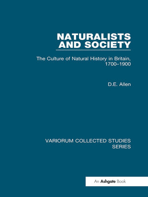 cover image of Naturalists and Society